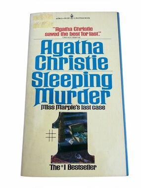 Book Vintage 1976 copy of Agatha Christie Sleeping Murder Miss Marples Last Case